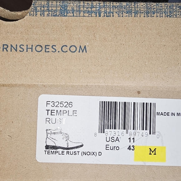 Born Temble Rust Leather Shoes - Picture 6 of 7